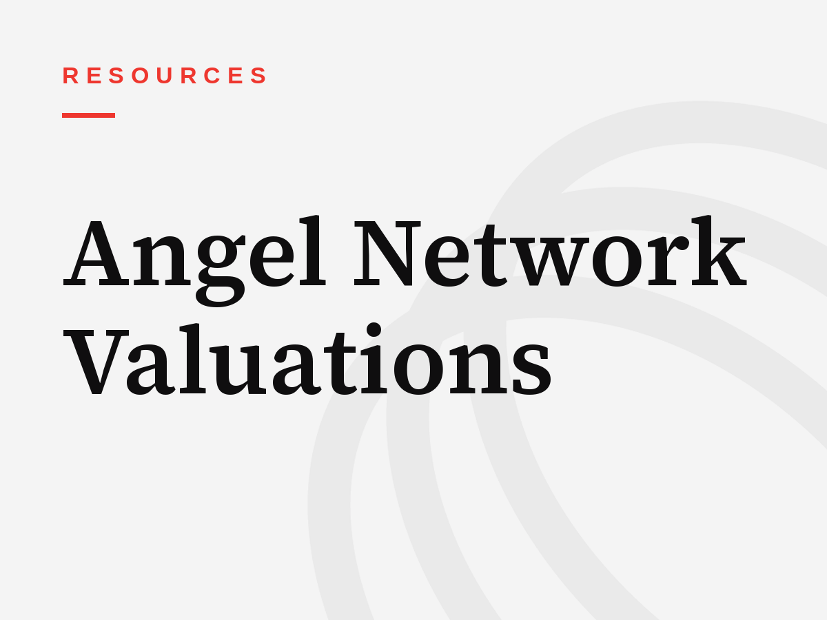 Angel Network Valuations